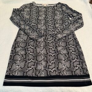 Michael Kors Monochrome Snake Print Top